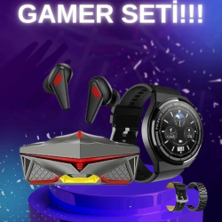 Mey İthalat® ANC Özellikli Bluetooth Kulaklık ve Amoled Ekran Akıllı Saat Uyku ve Sağlık Takibi Nabız Ölçer