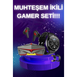 Mey İthalat® ANC Özellikli Bluetooth Kulaklık ve Amoled Ekran Akıllı Saat Uyku ve Sağlık Takibi Nabız Ölçer