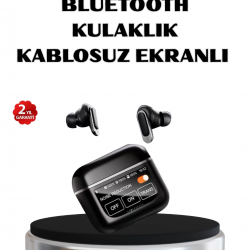 Mey İthalat® ANC Teknolojili Kablosuz Bluetooth Kulaklık – Dokunmatik, Dijital Göstergeli, Yüksek Ses Kalitesi