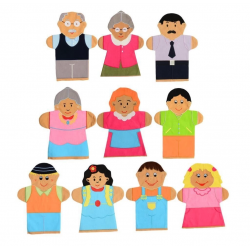 Mey İthalat® AND-5001  İNSANLAR KUKLA SETİ 10 LU