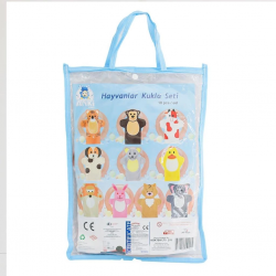 Mey İthalat® AND-5002 Hayvanlar Kukla Seti 10'lu