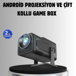Mey İthalat® Android Projeksiyon Game Box – 1280x720p HD Çözünürlük, Bluetooth,HDMI ve USB Girişli