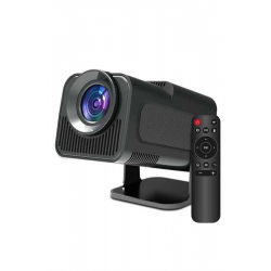 Mey İthalat® Android Projeksiyon Siyah Taşınabilir Sinema Projektörü 4k 1080p Ev Sineması Bluetooth