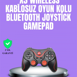 Mey İthalat® Android Uyumlu Gamepad X3 Game Stick Oyun Kolu Bluetooth Bağlantılı