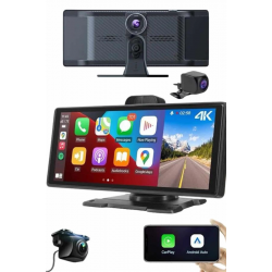 Mey İthalat® Android ve İOS Uyumlu Ön Arka Çift Kameralı Araç Ekranı Dokunmatik CarPlay