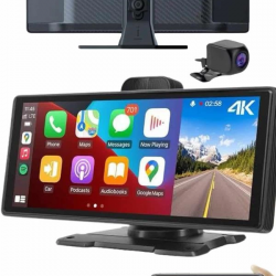 Mey İthalat® Android ve İOS Uyumlu Ön Arka Çift Kameralı Araç Ekranı Dokunmatik CarPlay