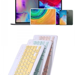 Mey İthalat® Android ve İOS Uyumlu Bluetooth Kablosuz Türkçe Q Klavye Renkli