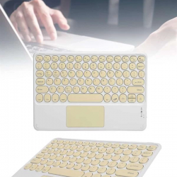 Mey İthalat® Android ve İOS Uyumlu Bluetooth Klavye Touchpad Slim Kablosuz Wifi Q Klavye