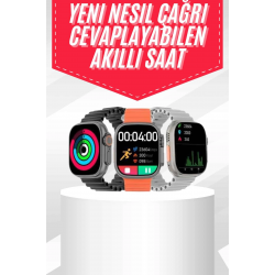 Mey İthalat® Android ve İOS Uyumlu Uyku ve Sağlık Takibi Yapabilen 3 Kordonlu Akıllı Saat