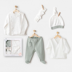 Mey İthalat®   AC25130 Cute Bear Friends 5'Li Hastane Çıkışı Green