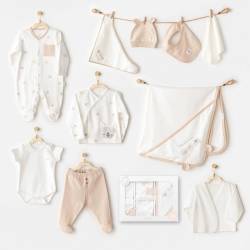 Mey İthalat®   AC25851 Happy Animals 10'Lu Hastane Çıkışı Ekru