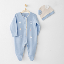 Mey İthalat® AC26072 Tulum Takım Blue