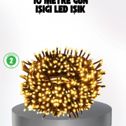 Mey İthalat® Animasyonlu LED Işıklı 10 Metre Uzaktan Kumandalı Dekoratif Işık