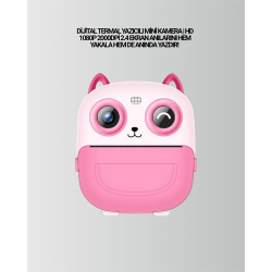 Mey İthalat® Anında Yazdıran Kamera – Çocuklara Uygun, Hafif ve Renkli