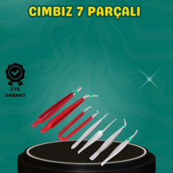 Mey İthalat® Antistatik 7’li Hassas Cımbız Takımı Manyetik Olmayan Uçlu