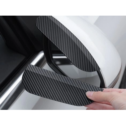 Mey İthalat® Araba Ayna Yağmur Koruyucu Siper Karbon Desenli