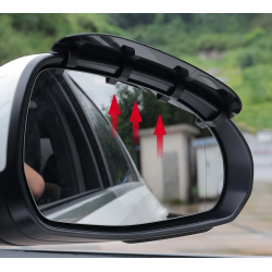 Mey İthalat® Araba Ayna Yağmur Koruyucu Siper Karbon Desenli