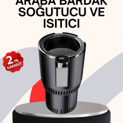 Mey İthalat® Araba Bardaklığı Isıtma Soğutma Ayarlı Çakmak Girişli Akıllı Model