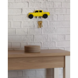 Mey İthalat® Araba Figürlü Duvar Anahtarlığı Ev ve Ofis İçin Dekoratif Tasarım