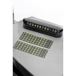 Mey İthalat® Araba Park Numaratörü Araç İçi Numaralık Değiştirilebilir Çevirmeli Mini