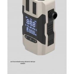 Mey İthalat® Araç Akü Takviye Cihazı ve Lastik Şişirme Pompası 12.000 mAh