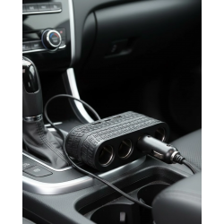 Mey İthalat® Araç Çakmak Çoklayıcı 4 Çıkışlı 2 USB ve Type C Girişli Çok Fonksiyonlu Şarj Ünitesi