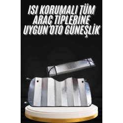 Mey İthalat® Araç Güneşlik Koruyucu Cam Güneşliği Otomobil Güneşlikleri Katlanabilir