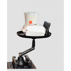 Mey İthalat® Araç İçi 360° Ayarlanabilir Bardaklık Tepsisi Geniş Yüzeyli ve Telefon Standlı