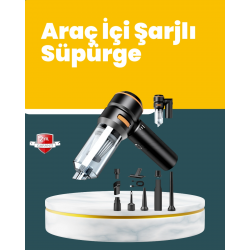 Mey İthalat® Araç İçi Derinlemesine Temizlik İçin Kompakt ve Ergonomik El Süpürgesi