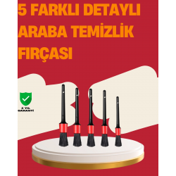 Mey İthalat® Araç İçi Detaylı Temizlik Seti-Araba Jant ve İç Yüzey Temizlik Fırçaları