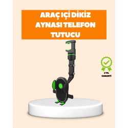 Mey İthalat® Araç İçi Dikiz Aynası Telefon Tutucu Katlanabilir ve Çok Fonksiyonlu