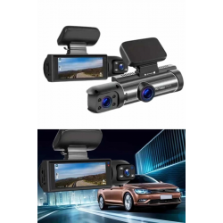 Mey İthalat® Araç İçi Full Hd Kamera Ön ve Arka Kameralı Ekranlı Araç Kamerası