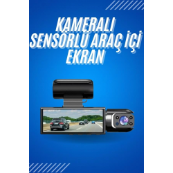 Mey İthalat® Araç İçi Full Hd Kamera Ön ve Arka Kameralı Ekranlı Araç Kamerası