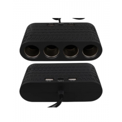 Mey İthalat® Araç İçi Güç Dağıtıcı 4 Çakmaklık 2 USB 1 Type C Şarj Ünitesi
