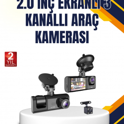 Mey İthalat® Araç İçi Kamera Seti | 170° Geniş Açı, Hareket Algılama ve Park Koruma