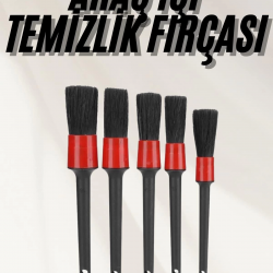 Mey İthalat® Araç İçi Led Aksesuar 5 Farklı Detaylı Araba Temizlik Fırçası Oto Temizleme Fırçası
