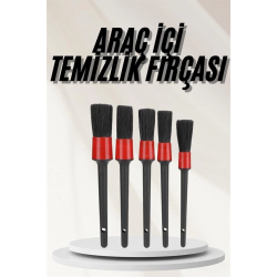 Mey İthalat® Araç İçi Led Aksesuar 5 Farklı Detaylı Araba Temizlik Fırçası Oto Temizleme Fırçası