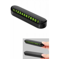 Mey İthalat® Araç İçi Numaratör Numaralık Oto Cam Kartı Fosforlu Numaratör