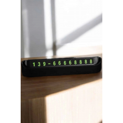 Mey İthalat® Araç İçi Numaratör Numaralık Torpido Üstü Açılır Kapanır Telefon Numarası Bırakma