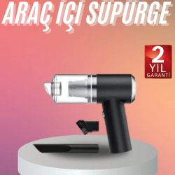 Mey İthalat® Araç İçi Süpürge Kablosuz Şarjlı Elektrikli Süpürge Elde Taşınabilir
