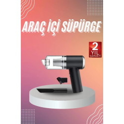 Mey İthalat® Araç İçi Süpürge Kablosuz Şarjlı Elektrikli Süpürge Elde Taşınabilir