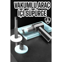 Mey İthalat® Araç İçi Süpürge Vakumlu Şarjlı Süpürge Filtreli
