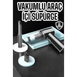 Mey İthalat® Araç İçi Süpürge Vakumlu Şarjlı Süpürge Filtreli