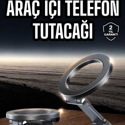 Mey İthalat® Araç İçi Telefon Tutacağı Manyetik Tasarım Ayarlanabilir