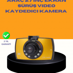 Mey İthalat® Araç Ön Kamera Full HD Kayıt ve G Sensor Özellikli