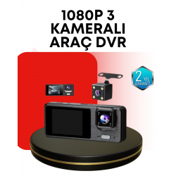 Mey İthalat® Araç Kamerası 3’lü Sistem | Full HD, Sesli Kayıt ve Park Gözetimi