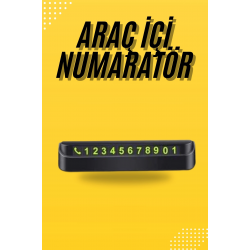 Mey İthalat® Araç Park Numaratörü Tüm Araçlara Uyumlu Araba Numaralık