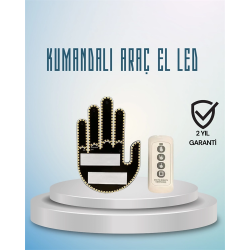 Mey İthalat® Aracınız İçin Eğlenceli ve Güvenli İletişim: LED Jest Lambası, Uzaktan Kumandalı, Kolay Montaj