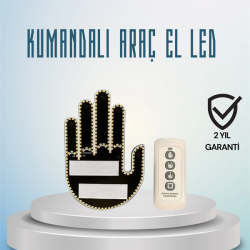 Mey İthalat® Aracınız İçin Eğlenceli ve Güvenli İletişim: LED Jest Lambası, Uzaktan Kumandalı, Kolay Montaj