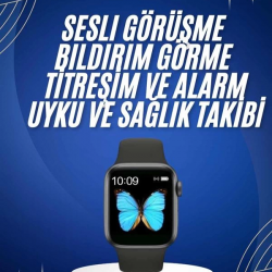 Mey İthalat® Arama Cevaplayabilen Akıllı Saat Bluetooth Bağlantılı Sosyal Medya Girişli